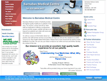 Tablet Screenshot of barnabasmedicalcentre.co.uk